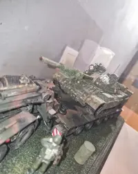 Sprzedam modelu diorama Slt 76. + T62 — ujęcie 2