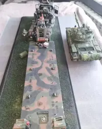 Sprzedam modelu diorama Slt 76. + T62 — ujęcie 3