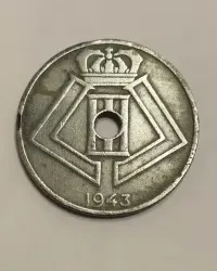 Sprzedam monetę Belgia 25 centymów 1943r. „BELGIE - BELGIQUE” — ujęcie 2