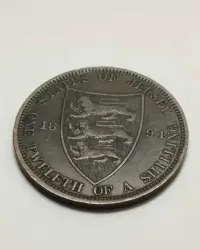 Sprzedam monetę Jersey Victoria 1/12 Szylinga 1894r. - Rzadka — ujęcie 4