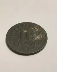 Sprzedam monetę  Niemcy 10 pfennig 1917r. - niemagnetyczna — ujęcie 3
