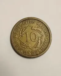 Sprzedam monetę Niemcy 10 reichspfennig 1925r. A  - stan dobry — ujęcie 5