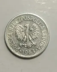 Sprzedam monetę Polska 10 groszy 1963r. - Rzadka - stan bardzo dobry — ujęcie 5