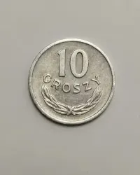 Sprzedam monetę Polska 10 groszy 1963r. - Rzadka - stan bardzo dobry — ujęcie 2