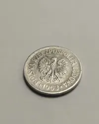 Sprzedam monetę Polska 10 groszy 1963r. - Rzadka - stan bardzo dobry — ujęcie 3