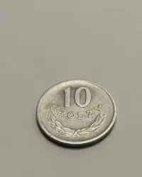 Sprzedam monetę Polska 10 groszy 1963r. - Rzadka - stan bardzo dobry — ujęcie 4