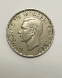Sprzedam monetę Wielka Brytania 1/2 korony 1948r. - Jerzy VI — ujęcie 2