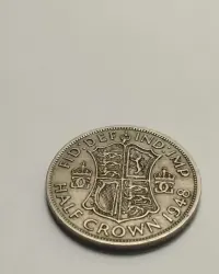 Sprzedam monetę Wielka Brytania 1/2 korony 1948r. - Jerzy VI — ujęcie 3