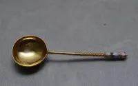 SREBRNA łyżka do kawioru - pr 88 - KOLEKCJA 59gram — ujęcie 4