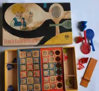 Stara Gra SKOCZKI Badminton Stołowy Stara Zabawka Vintage — ujęcie 2