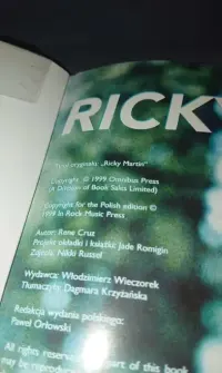 Stara książka Ricky Martin 1999 — ujęcie 2