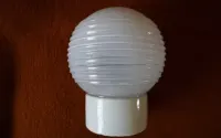 stara lampa loft lata 60 PRL natynkowa porcelana — ujęcie 5