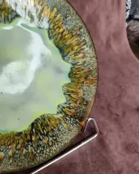 Stara metalowa emaliowana patera 137 — ujęcie 4