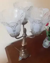 Stara mosiężna lampa Kandelabr Unikat  ! — ujęcie 3