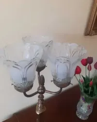 Stara mosiężna lampa Kandelabr Unikat  ! — ujęcie 4