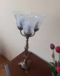 Stara mosiężna lampa Kandelabr Unikat  ! — ujęcie 5