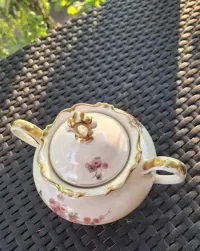 stara porcelana cukiernica Sorau mimoze — ujęcie 2