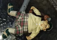 Stara vintage figurka Golfisty od Russ Berrie — ujęcie 3
