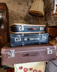 Stara walizka design vintage retro prl — ujęcie 4