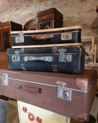 Stara walizka design vintage retro prl — ujęcie 2