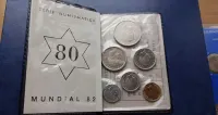 Stare monety Hiszpania 1980 Mundial 1982 Stan Menniczy — ujęcie 5