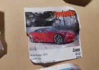 stare obrazki z gumy turbo samochody, zestaw 5 sztuk — ujęcie 3