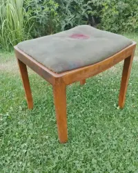 Stary taborek siedzisko, podnóżek Vintage. — ujęcie 2
