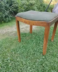 Stary taborek siedzisko, podnóżek Vintage. — ujęcie 3