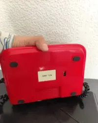 Stary telefon vintage retro prl space age — ujęcie 5
