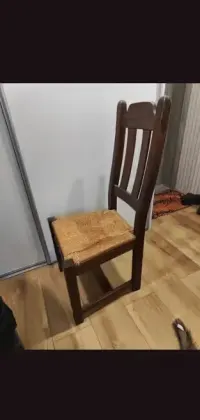 Stół dębowy antyk + 4 krzesła — ujęcie 3