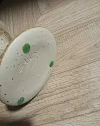 Świecznik ceramiczny naturalny piaskowy — ujęcie 5