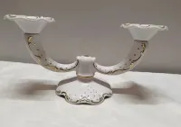 Świecznik Metzler & Ortloff  porcelana złocona — ujęcie 3