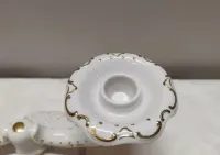 Świecznik Metzler & Ortloff  porcelana złocona — ujęcie 4
