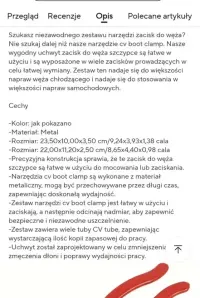 Szczypce do opasek zaciskowych, przegubów — ujęcie 5