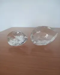Szklane, kryształowe figurki. Łabędzie. Styl Swarovski. — ujęcie 3