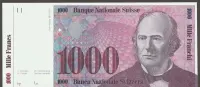 Szwajcaria 1000 franków 1985 — ujęcie 3