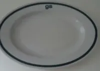 Talerz Lubiana porcelana GS czasy PRL — ujęcie 4