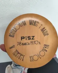 Talerz okolicznościowy tenis stołowy prl mazury — ujęcie 2