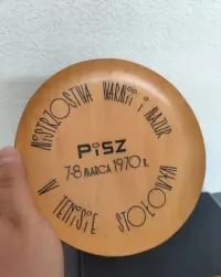 Talerz okolicznościowy tenis stołowy prl mazury — ujęcie 4
