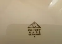 Talerz ozdobny kwiaty Ćmielów prl — ujęcie 3