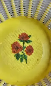 Talerz PRL na owoce-chleb plastik 70 — ujęcie 3