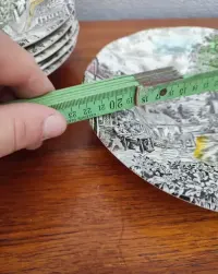 Talerze Obiadowe  Angielska porcelana  Głębokie Old Englisch Village W — ujęcie 3