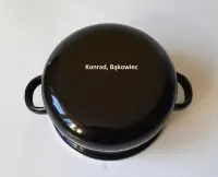 Tanie zestawy 3 MAŁYCH garnków na gaz, Garnki EMALIOWANE, komplety 6el — ujęcie 3