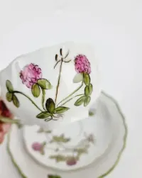 Trio porcelanowe Hutschenreuther filiżanka spodek i talerzyk Vintage — ujęcie 3