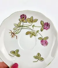 Trio porcelanowe Hutschenreuther filiżanka spodek i talerzyk Vintage — ujęcie 5