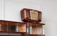 Unikalne w stylu artdeco radio lampowe Zvezda 54 — ujęcie 2