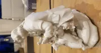 Unter weiss bach, figurka porcelanowa, porcelana, para z owca, 8320 — ujęcie 5