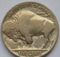 USA 5 centów 1930 - indianin z piórami i bizon — ujęcie 2