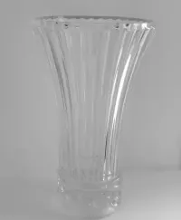 Wazon kryształ szkło kryształowe 25 cm przezroczysty bezbarwny transparentny — ujęcie 3