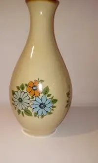 Wazon malowany vintage, retro, prl — ujęcie 3